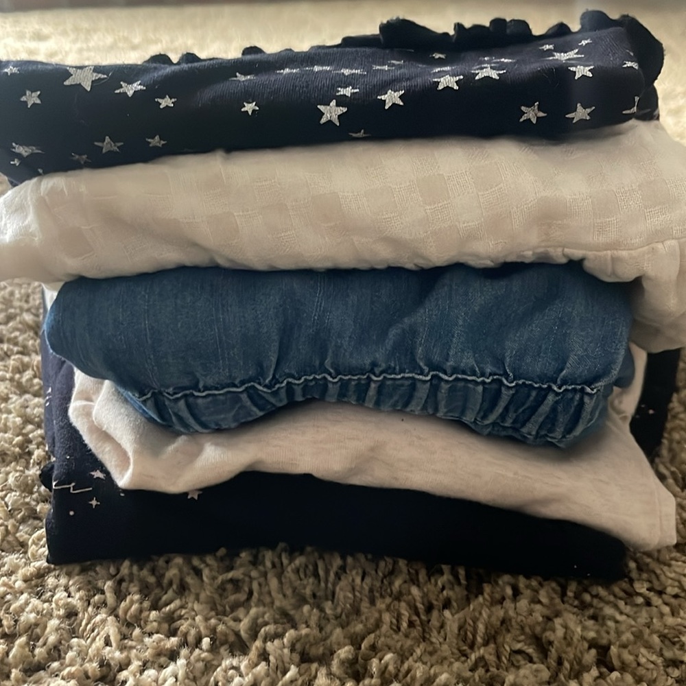 4 Dresses, 1 Boho Blouse Bundle Size 6/7